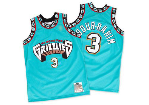 Grizzlies #3 Shareef Abdur-Rahim Green Hardwood Classics Throwback Stitched Basketball Jersey