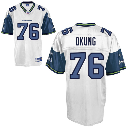 Seahawks #76 Russell Okung White Stitched NFL Jersey Seahawks #76 Russell Okung White Stitched NFL Jersey