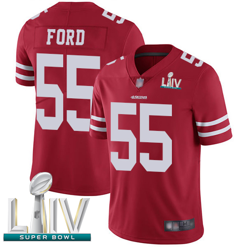 49ers #55 Dee Ford Red Team Color Super Bowl LIV Bound Men's Stitched Football Vapor Untouchable Limited Jersey 49ers #55 Dee Ford Red Team Color Super Bowl LIV Bound Men's Stitched Football Vapor Untouchable Limited Jersey