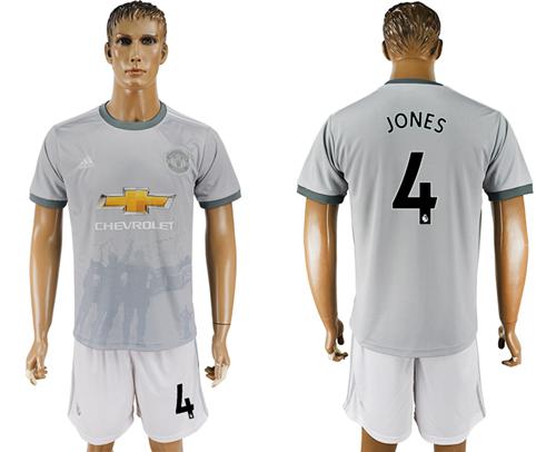 Manchester United #4 Jones Sec Away Soccer Club Jersey Manchester United #4 Jones Sec Away Soccer Club Jersey